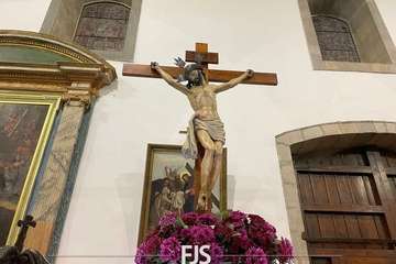 Preparación de los pasos de la Semana Santa de San Juan/Francisco Javier Santana.